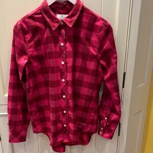 Vineyard Vines Kids Plaid Shirt - Red and Pink